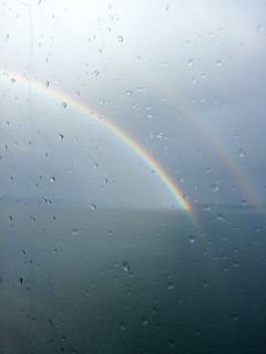 Double rainbow as seen from the Victoria to Vancouver ferry