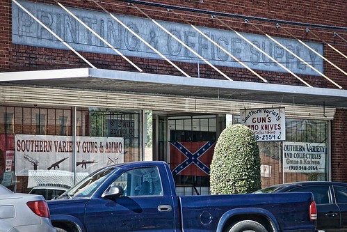 signs color truck store nc downtown flag guns confederacy robbins csa