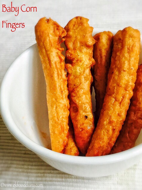 Baby Corn Fingers Recipe for Toddlers & Kids5