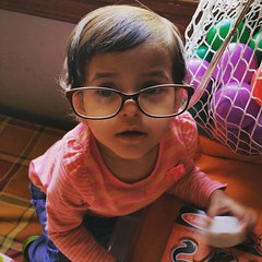 18 month olds with adult glasses are the cutest! #confusedniece
