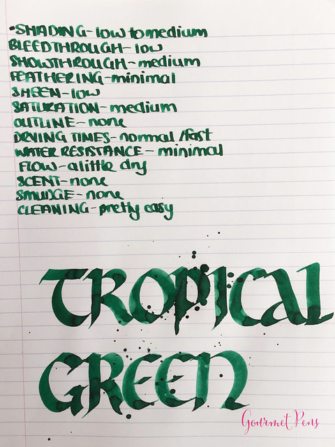 Ink Shot Review Diamine 150th Anniversary Tropical Green (5)