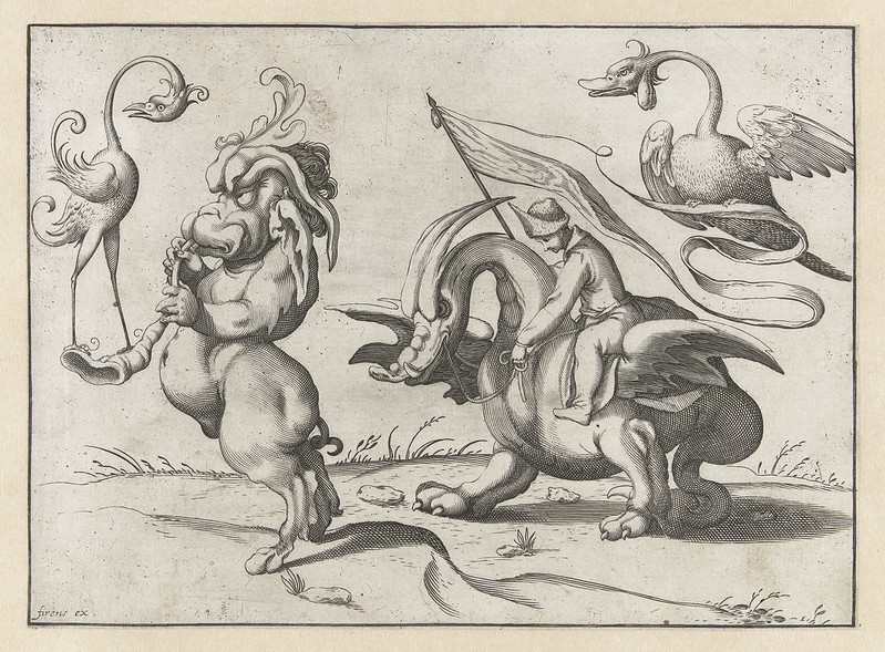 Arent van Bolten - Grotesque Creatures 14, 1604-1616