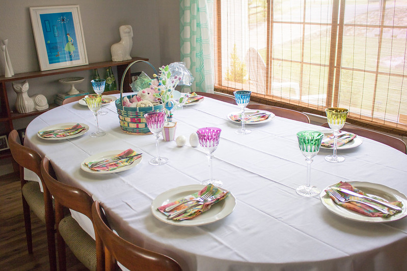 Dining Room decorated for Easter