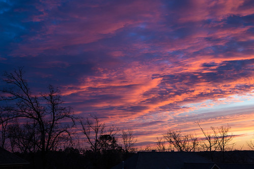 color sunrise littlerock cloudscape