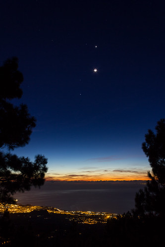 mars moon sunrise dawn venus mercury santacruzdetenerife jupiter conjunction conjunción planetalignment