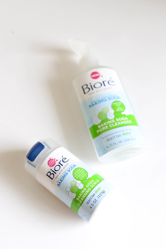 Spring Cleaning with Bioré | Review of Bioré Baking Soda Pore Cleanser and Cleansing Scrub