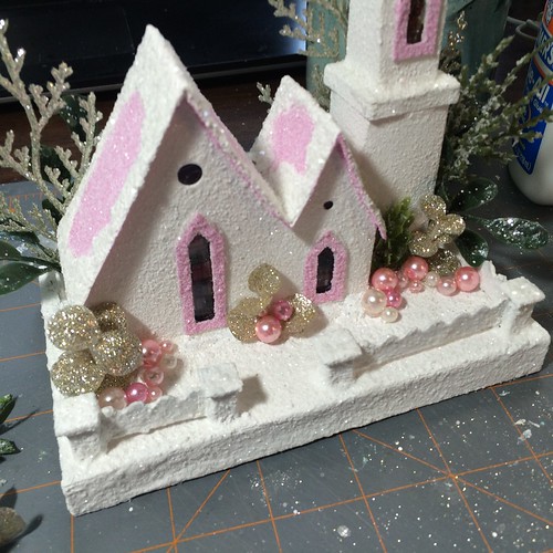 white and pink putz church