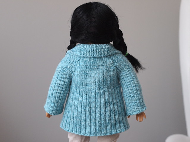 Cabbagetown Jacket knitting pattern for 18" Dolls