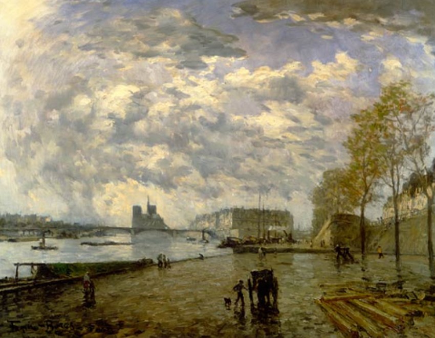 The Seine and Notre Dame by Frank Myers Boggs