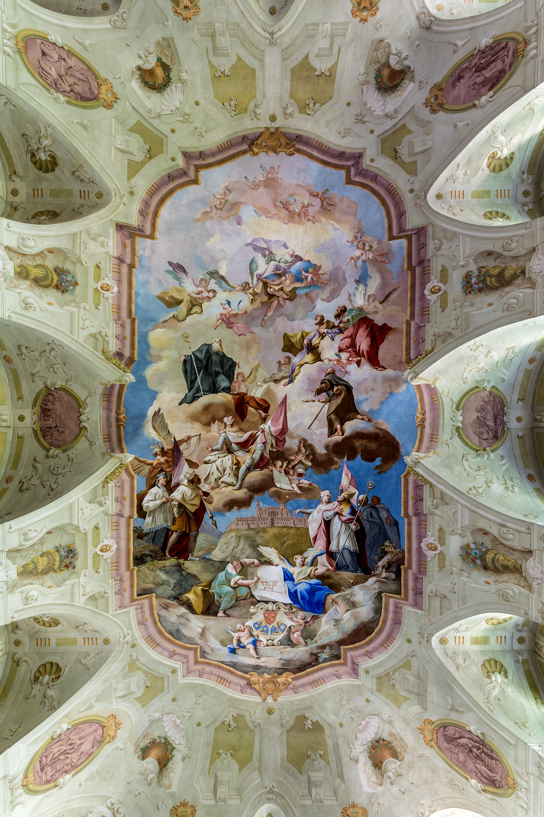 Symbolic illustration of the history of Melk Abbey, 1745. Credit Uoaei1