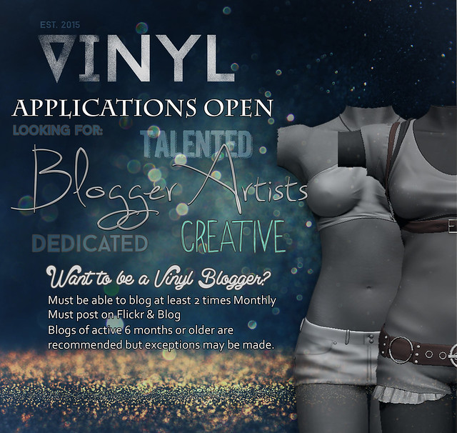 Vinyl is looking for Bloggers!