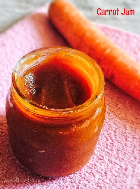 Homemade Carrot Jam Recipe for Babies, Toddlers and Kids