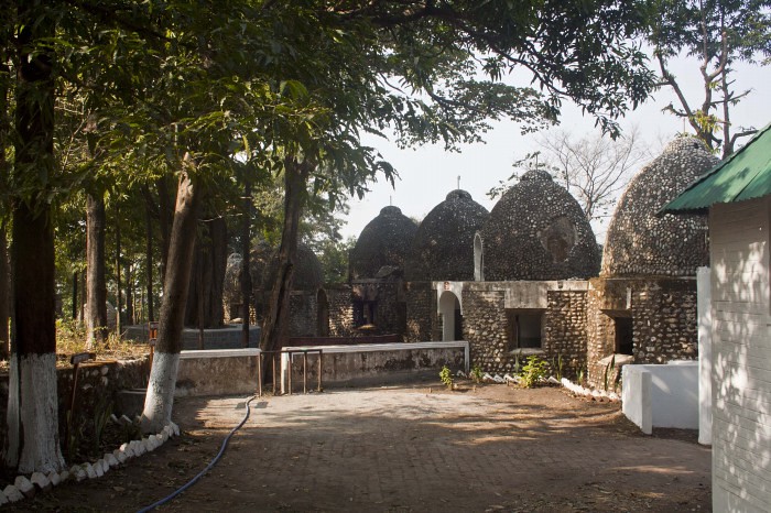 Meditation chambers in Beatles Ashram in Rishikesh, India