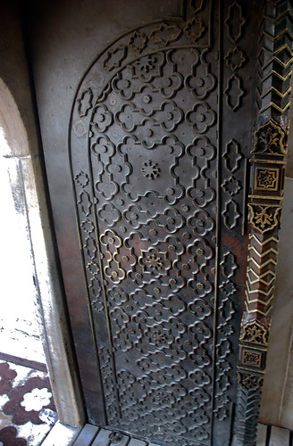 A Metal Door in the Taj Mahal, India