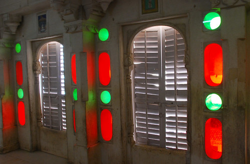 Colourful Stained Glass Windows Brighten Up Udaipur Palace in India