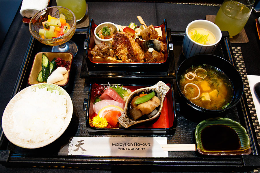Ten Japanese Fine Dining Restaurant Set Lunch Menu