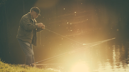 light sunset fishing sigma olympus 60mm f28 | markii dn angler em5