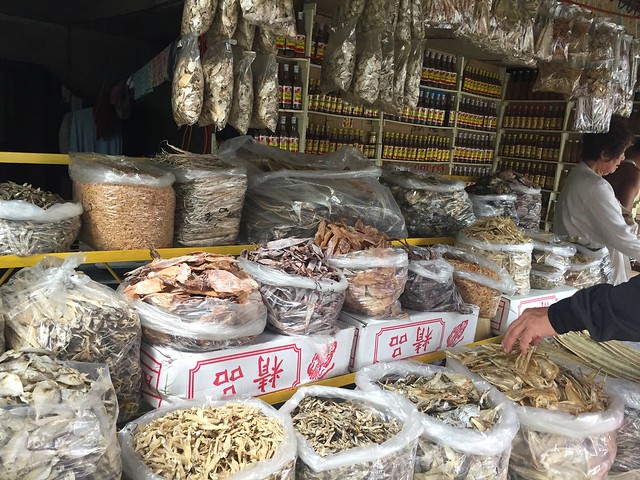 dried fish:  pusit, tuyo, dilis