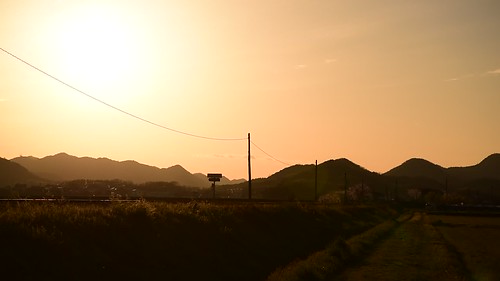 sunset japan 夕景 網引