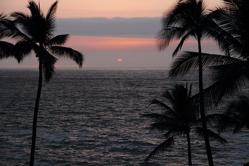 ocean sunset beach water hawaii