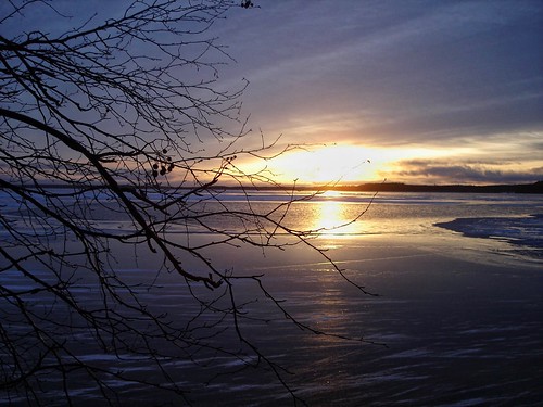 family winter sunset snow ice finland landscape olga karelia kitee venla