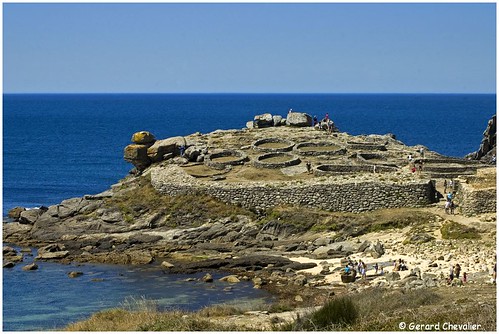 españa mer village pierre galicia paysage extérieur espagne château ville ruines vestiges galice portodoson baroña