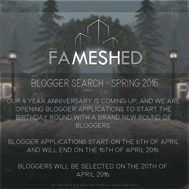 FaMESHed Blogger Search Spring 2016