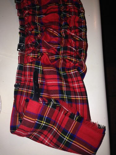 Plaid skirt converts to scarf Pinspiration
