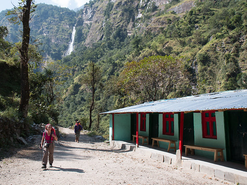 nepal landscape waterfall himalaya westernregion dobhan manaslucircuit laprak mountainkingdoms