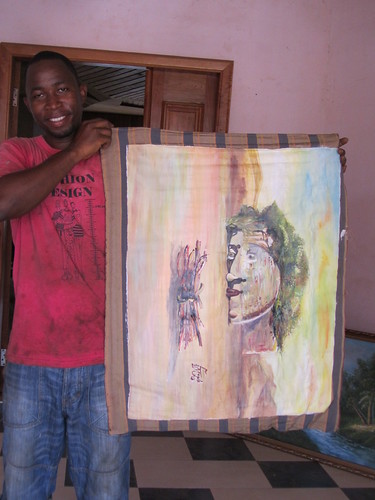 africa landscapes artist daniel paintings ghana ashanti region adu kerkhoff manhyia godfred