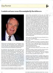 Dave Bowers Mechanical Musical Instrument Award article