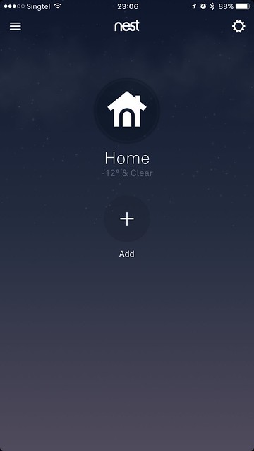 Nest iOS App - Home