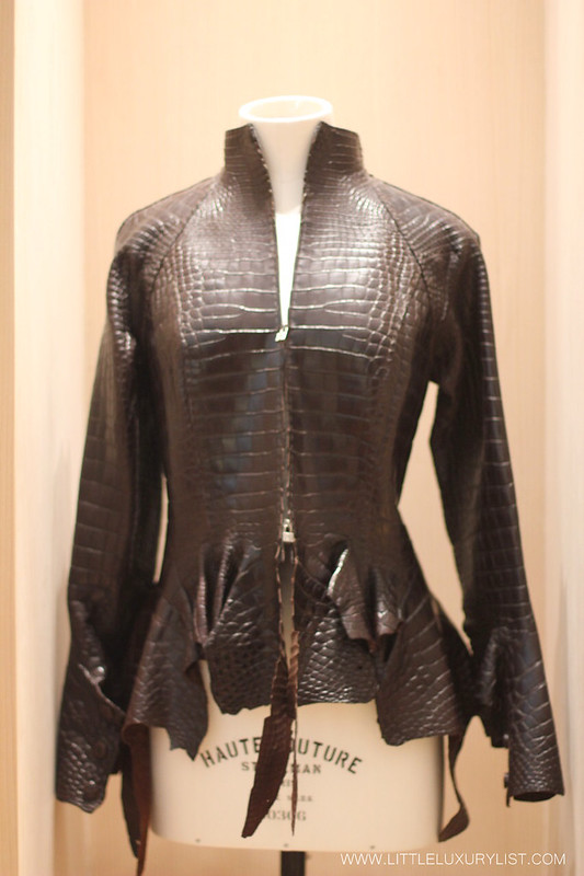 Hermes Leather Forever Crocodile jacket by little luxury list