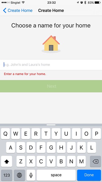 tado iOS App - Home Name