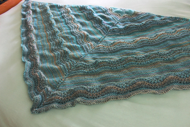 finished shawl