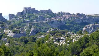Les Baux de Provence castle from a distance