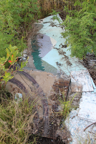 abandoned trash painting illinois marine modelrailroad