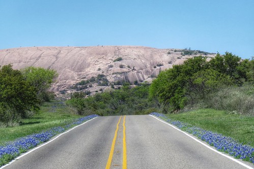 canon spring highway scenery texas wildflowers hdr bluebonnets enchantedrock texashillcountry texasparks