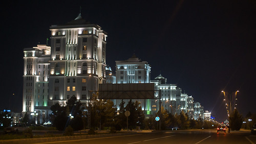 city night geotagged cityscape turkmenistan aşgabat peaceonearthorg geo:lat=3788010767 geo:lon=5837744333