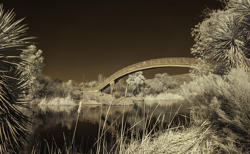bridge arizona composition ir highcontrast infrared infraredphotography convertedinfraredcamera patagonialakestatepark