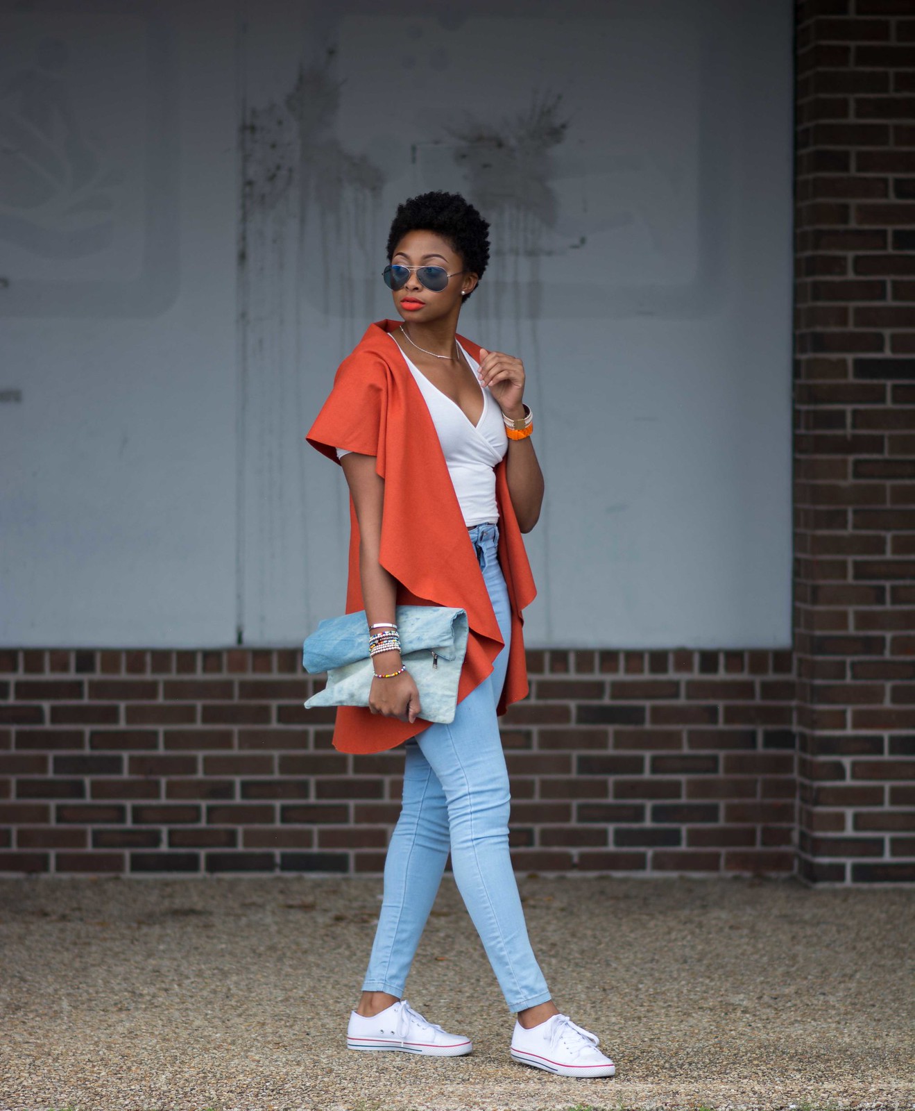 candace hampton street style white canvas sneakers