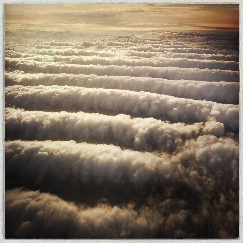 Clouds over the Midwest. Flying to Scotland today. Good omen, I think. @natgeo @natgeocreative #cloudporn