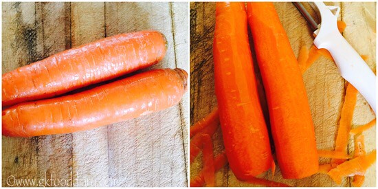 Carrot Milkshake Recipe for Toddlers and Kids - step 1