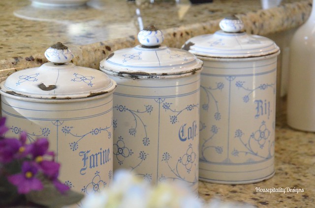 French Enamelware Canisters - Housepitality Designs
