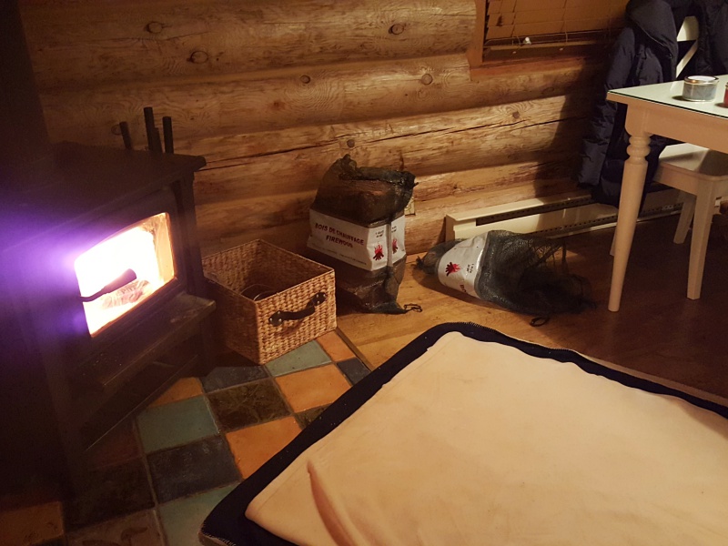 fireplace log cabin