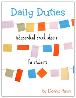 Daily Duties Independent Check Sheets for Students - book cover