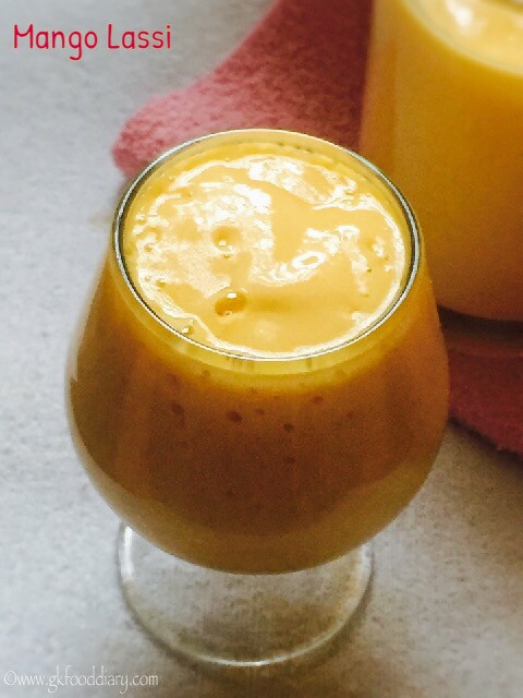 Mango lassi recipe for Babies, Toddlers and Kids