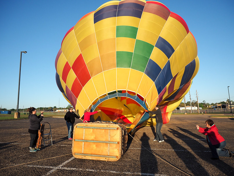 Hot air ballooning in Longview, Texas