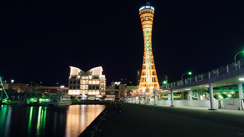 tower japan night reflections harbor cityscape nightscape olympus kobe 日本 kansai 夜景 hyogo 關西 神戸 em1 kinki 神戶 神戶港 近畿 kobebay 神戶港塔 1240mmf28