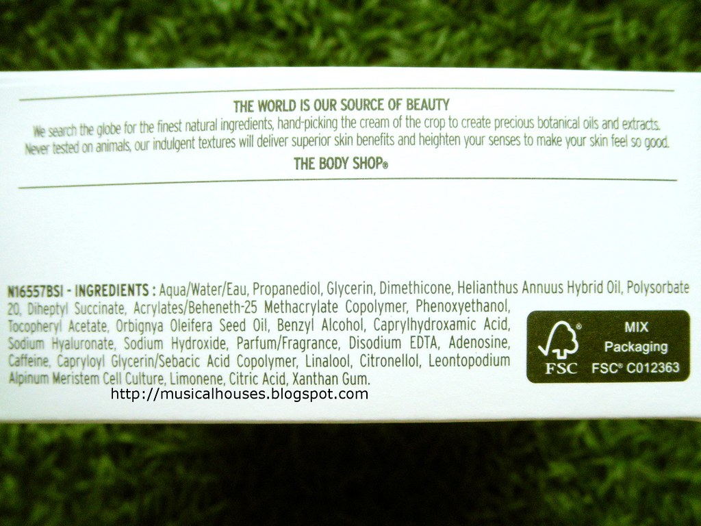 The Body Shop Drops of Youth Bouncy Sleeping Mask Ingredients